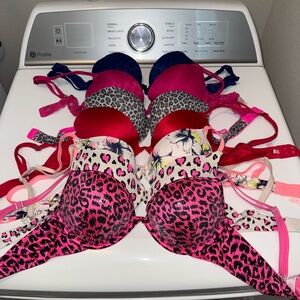 Gently used Victoria Secret PINK push-up bras